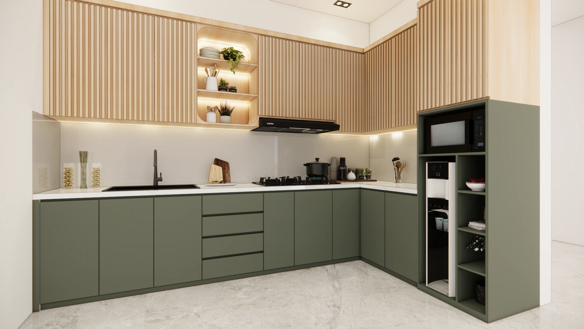 Dapur Berbentuk L Dapur Berbentuk L