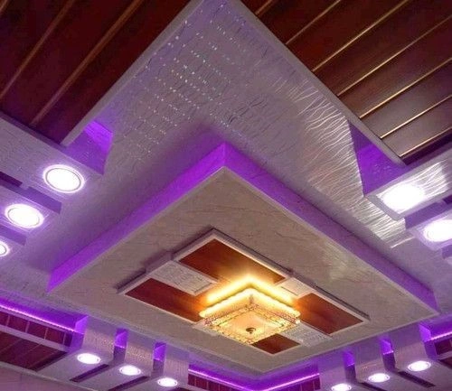 Model Plafon PVC Mewah Dengan Efek 3D 6 Model Plavon PVC 3D dengan LED Warna - Model Plafon PVC Mewah Dengan Efek 3D