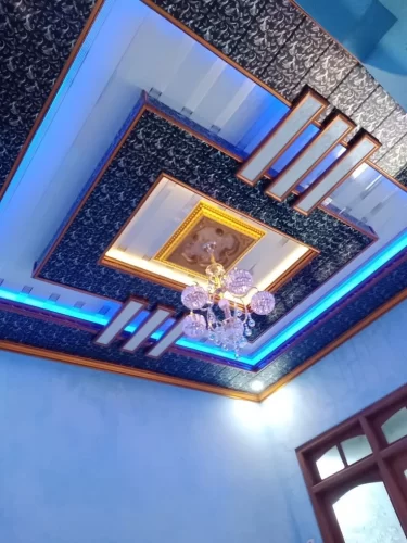 Model plavon pvc mewah berkualitas tinggi 3 Model Plafon PVC Motif Geometris 3D - model plafon PVC mewah berkualitas tinggi