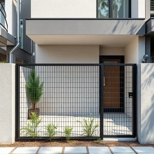 Pagar rumah wiremesh minimalis 6 Model Pagar Wiremesh Swing - Pagar rumah wiremesh minimalis