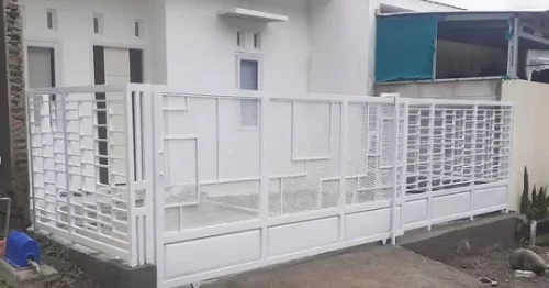 Pagar rumah wiremesh minimalis 7 Model Pagar Wiremesh dengan Motif Abstrack - Pagar rumah wiremesh minimalis