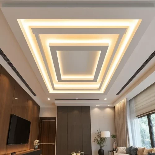Model Plafon PVC Mewah Sentuhan Akhir Premium 5 Model Plavon PVC kotak bertingkat (drop ceiling) - Model Plafon PVC Mewah Sentuhan Akhir Premium