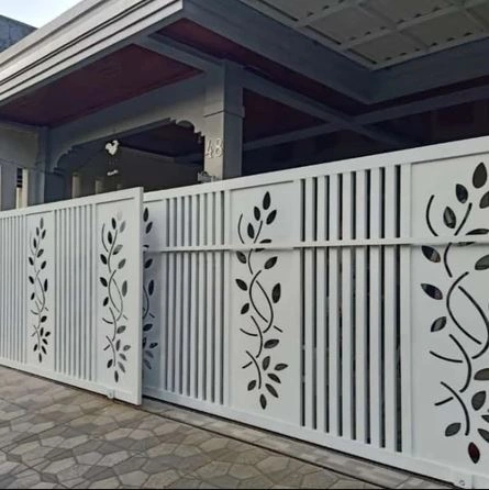 Pagar Rumah Minimalis Modern 2024 6 Pagar Rumah Minimalis Modern Serba Putih - Pagar Rumah Minimalis Modern 2024