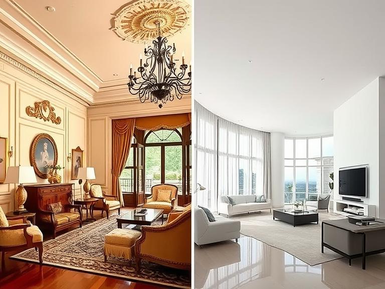 Perbedaan desain interior rumah klasik dan rumah modern - Bingung Pilih Rumah Klasik atau Modern? Ini Perbandingannya!