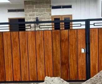 pagar halaman rumah minimalis 2 Model Pagar Kayu Minimalis - Pagar dan Halaman Rumah Minimalis