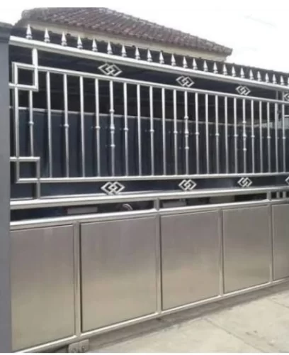 pagar halaman rumah minimalis 4 Model Pagar Stainless Minimalis - Pagar dan Halaman Rumah Minimalis