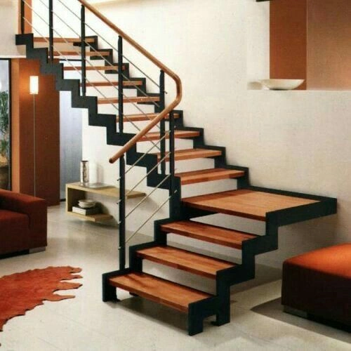 Model Pagar Tangga Rumah Minimalis 3 Model Pagar Tangga Kombinasi Kayu dan Besi - Model Pagar Tangga Rumah Minimalis