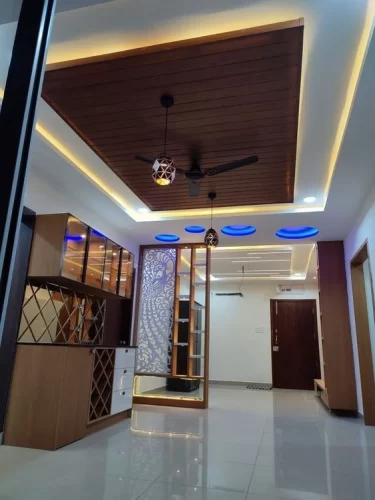 Model Plavon PVC Mewah Modern Elegance Wood Accent - Model Plafon PVC Mewah Desain High End 