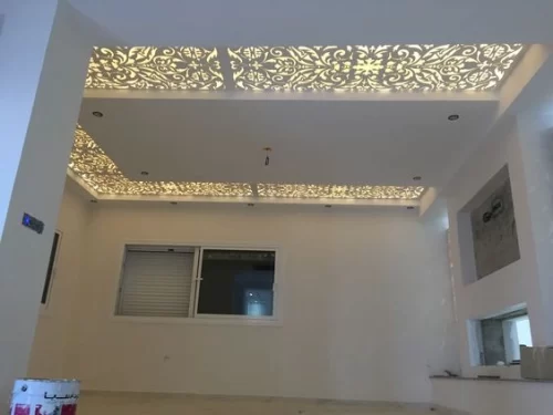 Model Plafon PVC Mewah Ukiran Motif Batik - Model plafon PVC mewah ukiran khas 