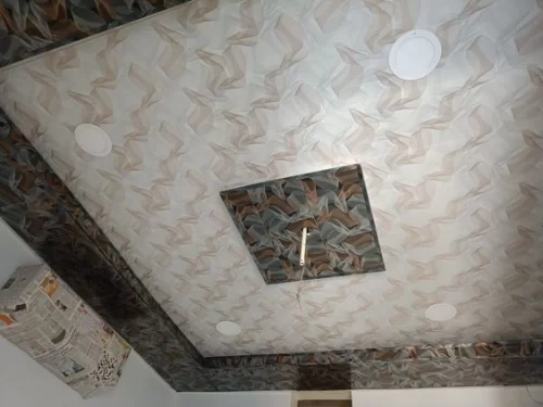 Model Plavon PVC Mewah Ukiran Motif Marmer - Model plafon PVC mewah ukiran khas 